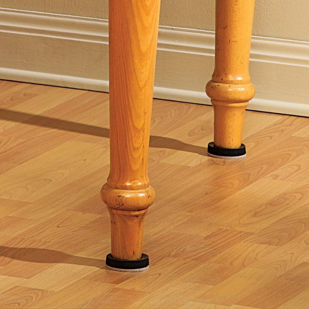 Super Sliders Beige Reusable Round Furniture Felt Pads, 4 Pieces, 2-1/2-Inches