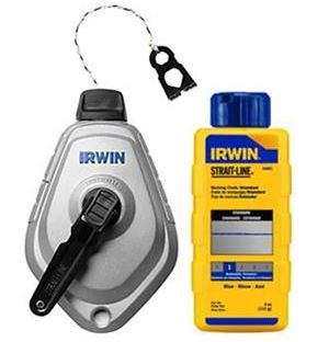 100-Foot Aluminum Mach6 Chalk Reel With Blue Marking Chalk 2 100-Foot Aluminum Mach6 Chalk Reel With Blue Marking Chalk