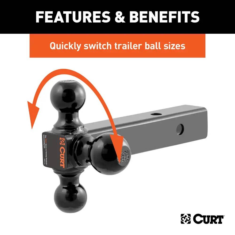 Multi-Ball 2-Inch Shake Hitch in Black 3 Multi-Ball 2-Inch Shake Hitch in Black