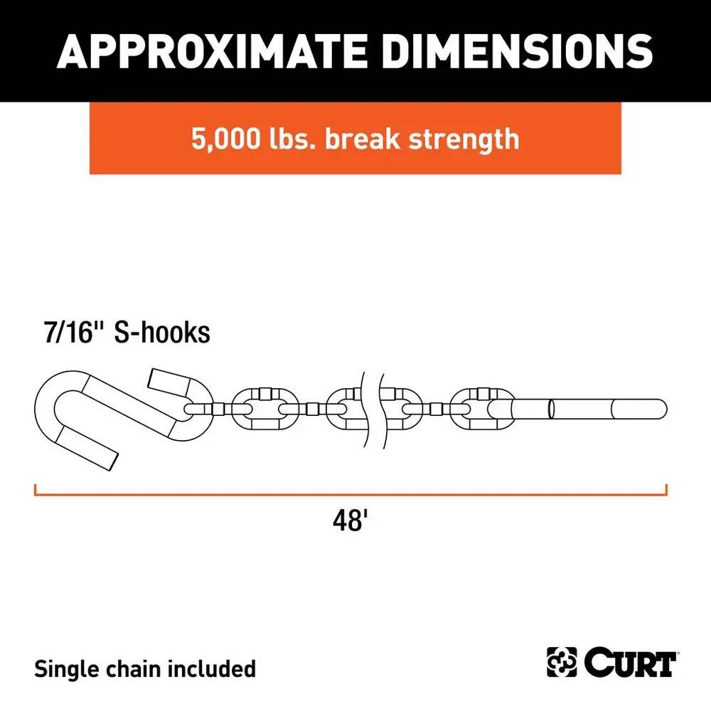 Class 3, 4-Inch Drop Powder-Coated Safety Chain 3 Class 3, 4-Inch Drop Powder-Coated Safety Chain