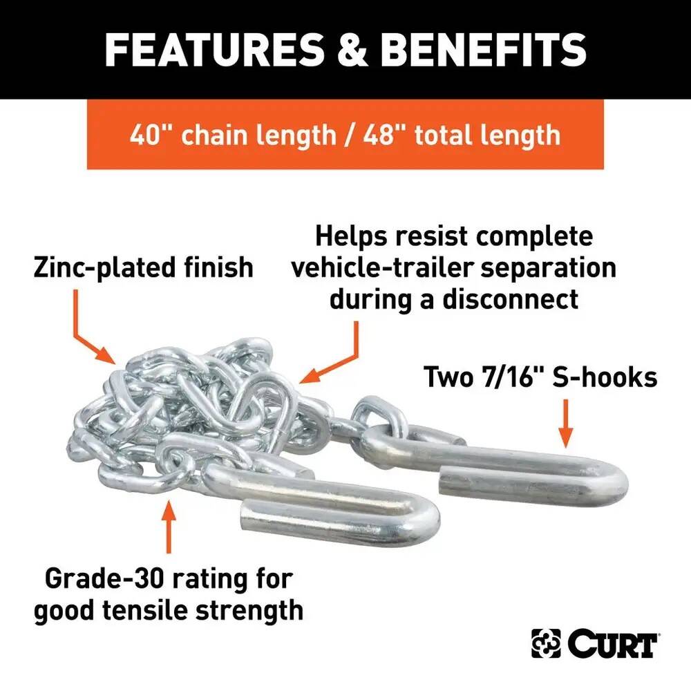 Class 3, 4-Inch Drop Powder-Coated Safety Chain 4 Class 3, 4-Inch Drop Powder-Coated Safety Chain