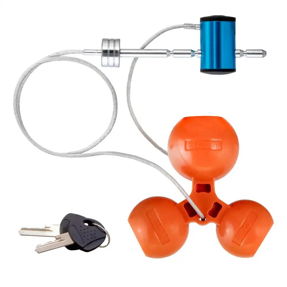 1/4-Inch Tri-Ball Trailer Coupler Lock with Universal Hitch, 11-over all Length 9 1/4-Inch Tri-Ball Trailer Coupler Lock with Universal Hitch, 11-over all Length