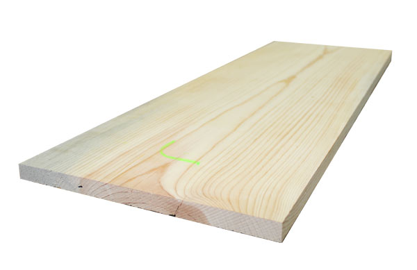 1 x 12-Inch X 8-Foot Whitewood Appearance Board