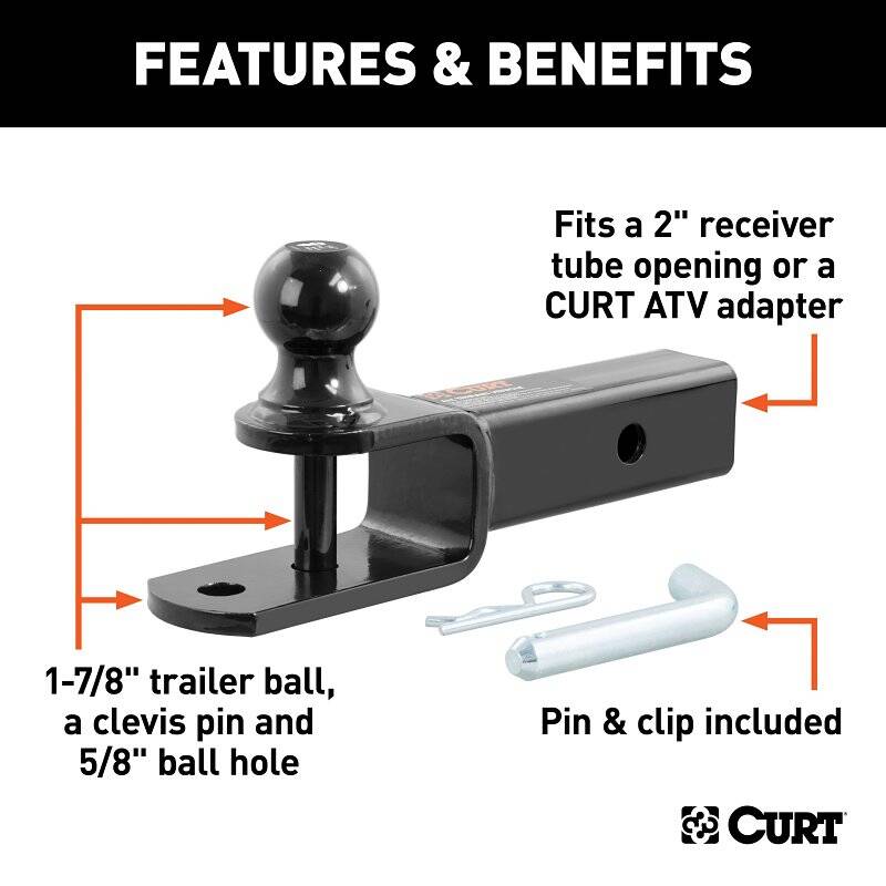 1-7/8-Inch ATV Ball Mount 4 1-7/8-Inch ATV Ball Mount