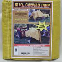 12-Foot X 24-Foot, 10-Ounce Weathermaster Canvas Tarp