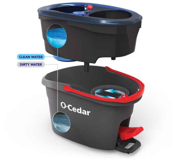 EasyWring™ RinseClean™ Spin Mop System Mop And Bucket