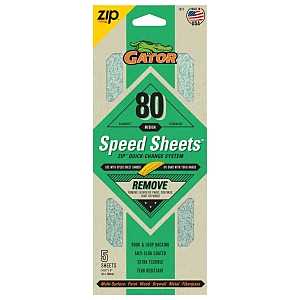 Medium, 80 Grit, Zip&trade; Quick Change System, Speed Sheets&trade;Remove, Sandpaper, 5-Pack