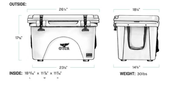 40-Quart White Cooler
