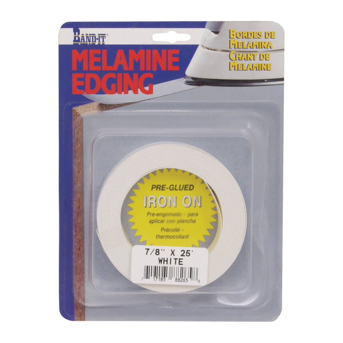 7/8-Inch X 25-Foot White Edge Band