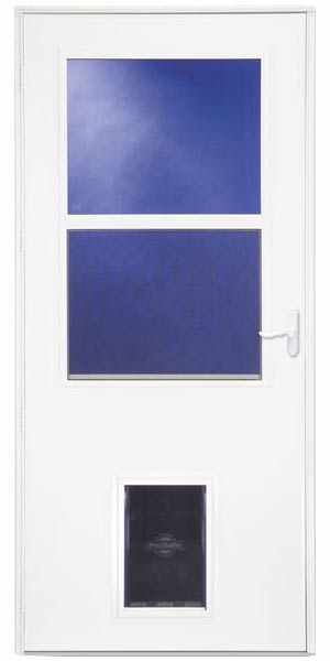 32-Inch Life-Core Storm Door With Pet Door