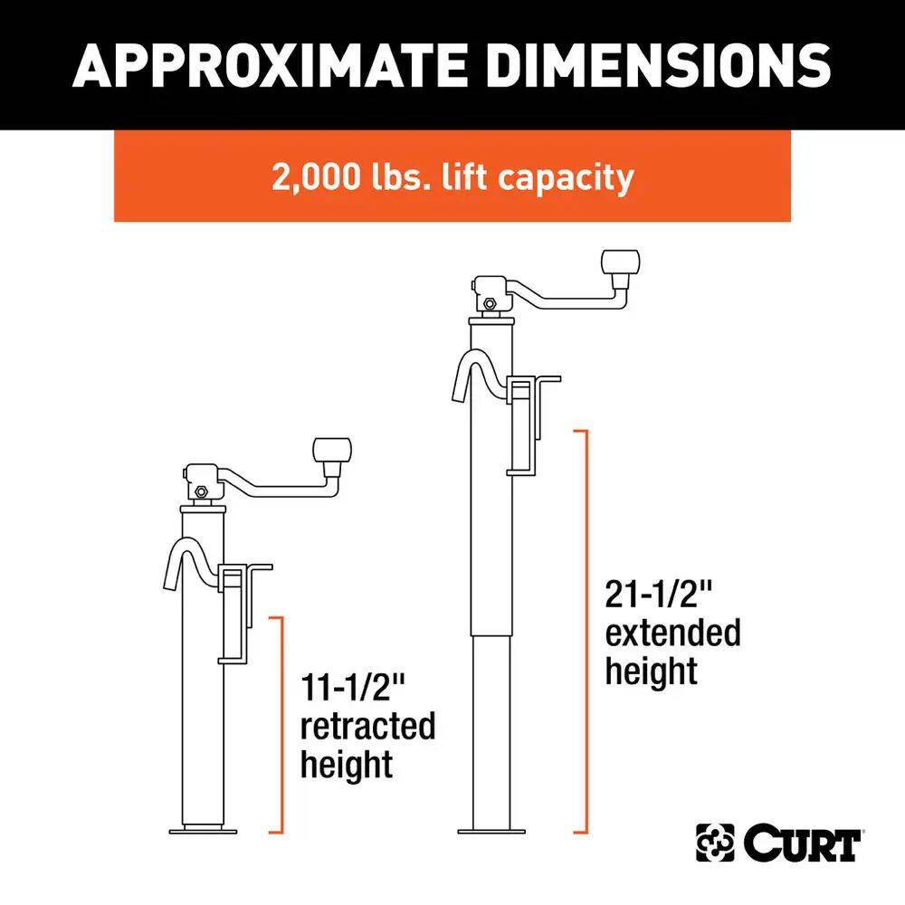 Bracket-Mount Swivel Jack With Top Handle