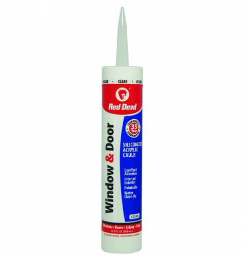 Window and Door Siliconized Acrylic Caulk 10.1 fl. oz. Clear