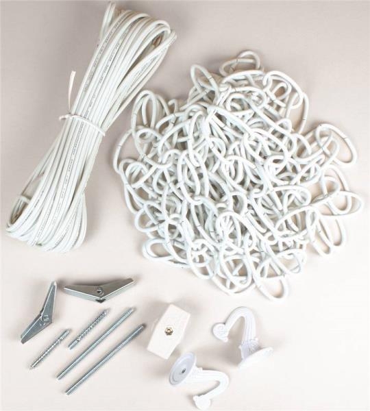 White Finish Swag Kit