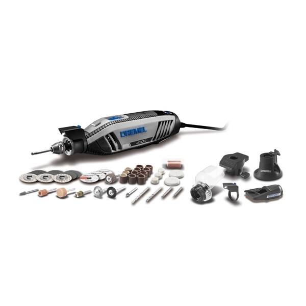 120 v 1/32 To 1/8-Inch Chuck 6-Foot Cord Gray Rotary Tool Kit