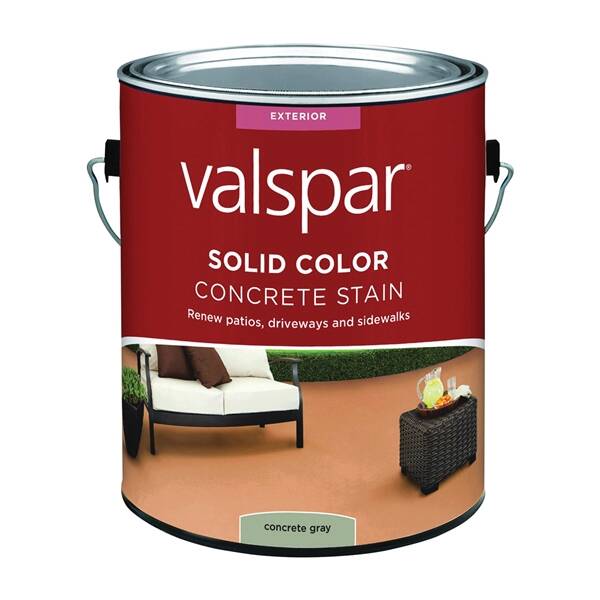 1-Gallon Low-Gloss Concrete Gray Solid Color Concrete Stain