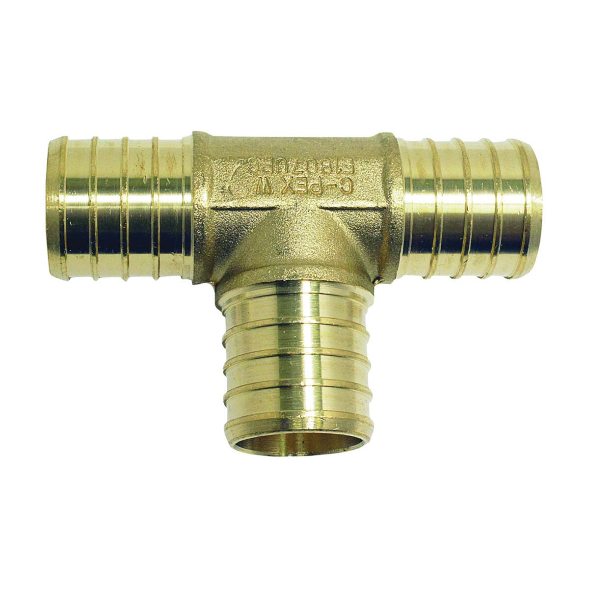 Tube Tee, 3/4 x 3/4 In Run, 3/4 In Branch, PEX X PEX Run Connection, PEX Branch Connection