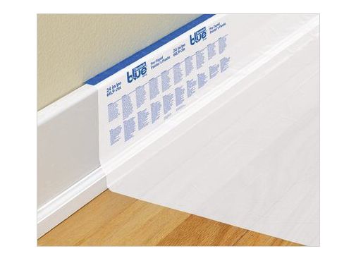 48-Inch X 30-Yard Blue Taped Painters Plastic