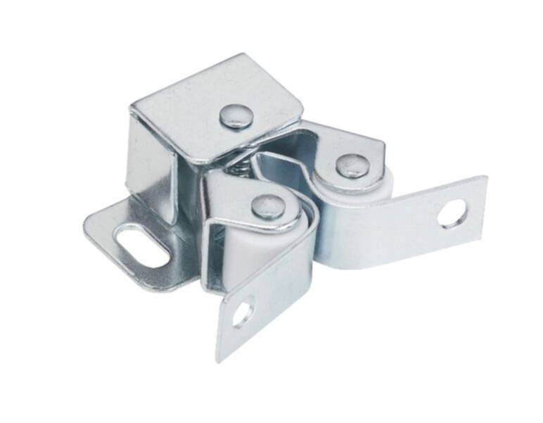 Zinc Double Roller Catch With Diamond Strike