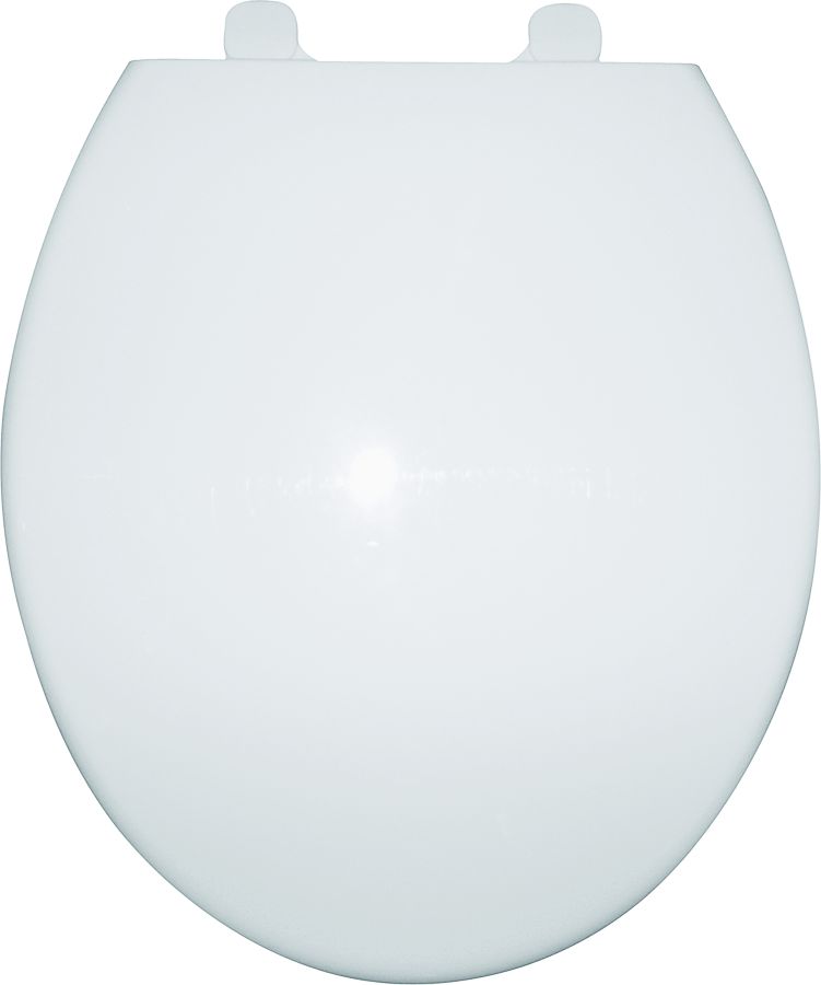 17-Inch Round White Slow Close Toilet Seat