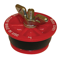 2-Inch Plastic Red Mechanical Test Plug