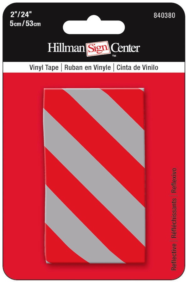 Reflective Tape 24x2 Red/Silver