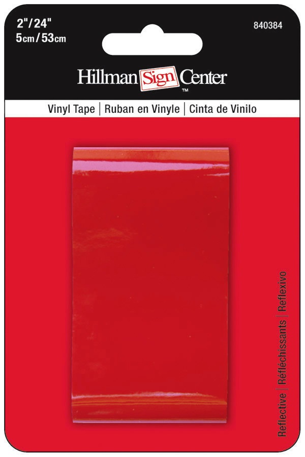 Reflective Tape 24x2 Solid Red