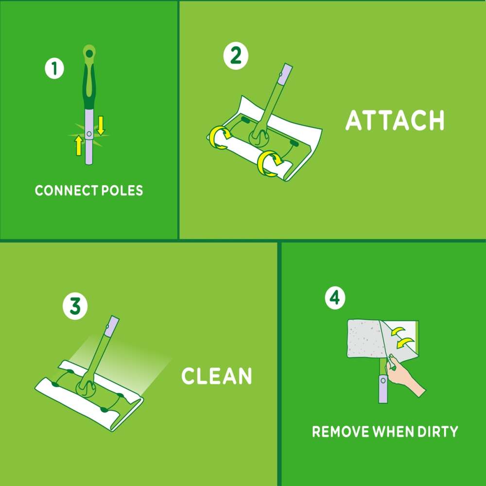 Swiffer Sweeper Dry Pad Refills, 16-Count 4 Swiffer Sweeper Dry Pad Refills, 16-Count