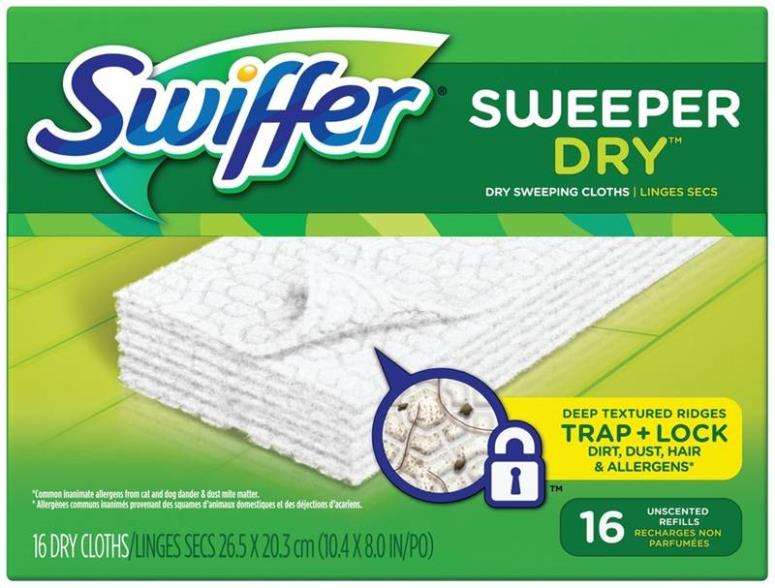 Swiffer Sweeper Dry Pad Refills, 16-Count 5 Swiffer Sweeper Dry Pad Refills, 16-Count