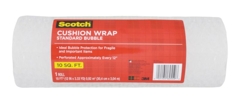 10-Foot X 12-Inch Cushion Bubble Wrap
