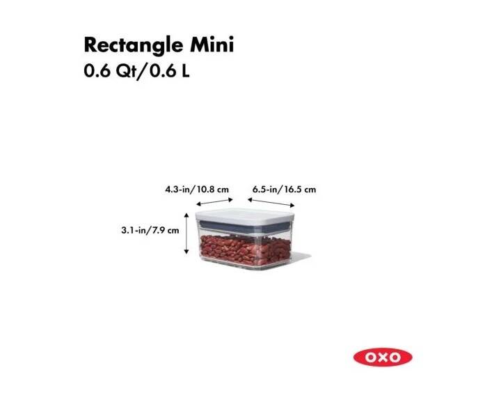 0.6-Quart POP Container Rectangle Mini