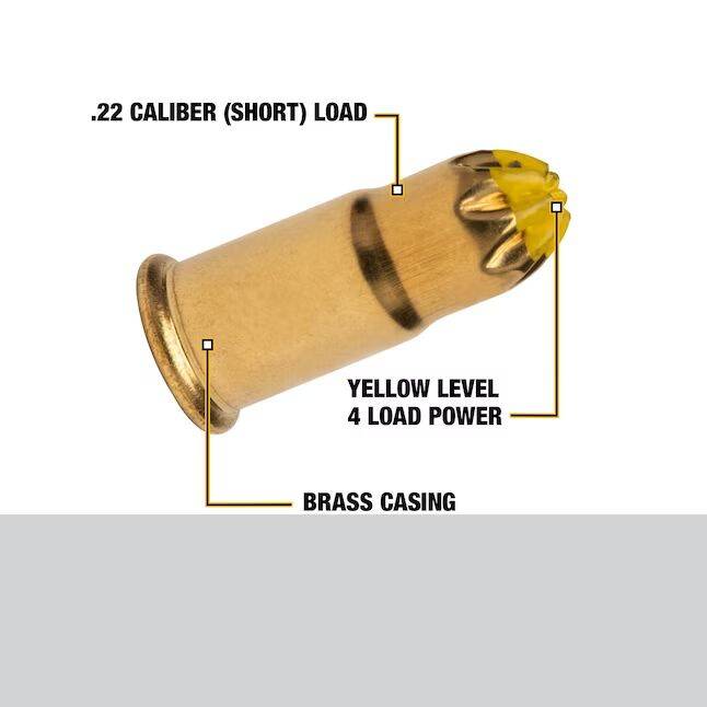 0.22 Caliber Powder Actuated Load, 100-Count