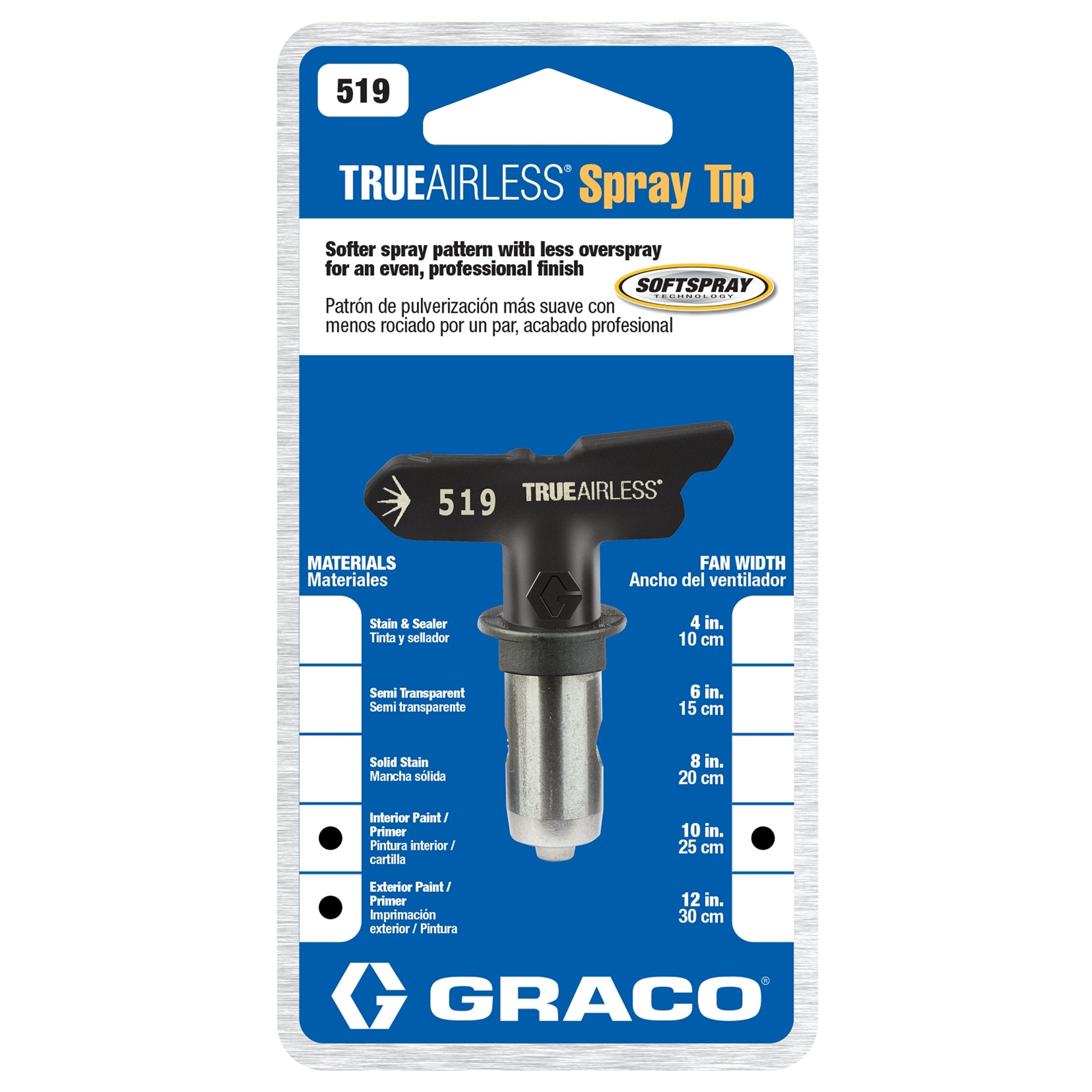 TrueAirless 519 Spray Tip 4 TrueAirless 519 Spray Tip