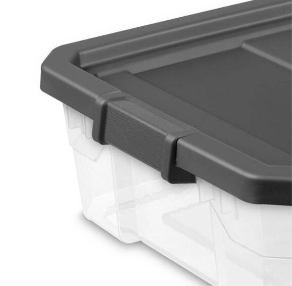 40-Quart Modular Stacker Box Clear