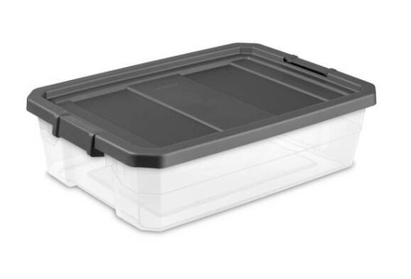 40-Quart Modular Stacker Box Clear 9 40-Quart Modular Stacker Box Clear