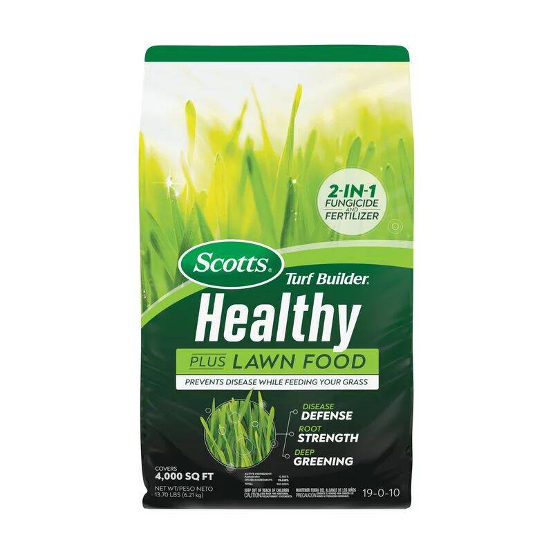 Turf Builder® Healthy Plus Lawn Food, 19-0-10 4 Turf Builder® Healthy Plus Lawn Food, 19-0-10
