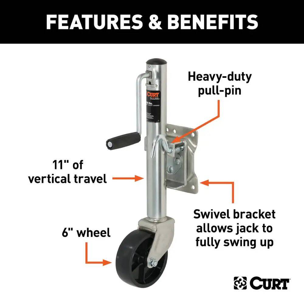 Marine Jack With 6-Inch Wheel 2 Marine Jack With 6-Inch Wheel