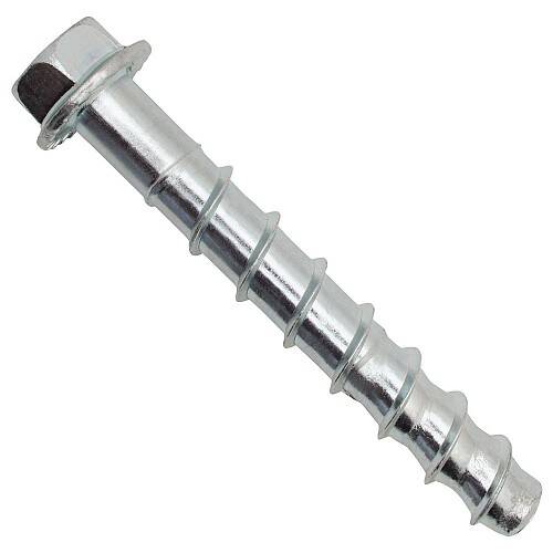 1/4-Inch X 3-Inch Carbon Steel Zinc Screw Anchor, Box Of 100