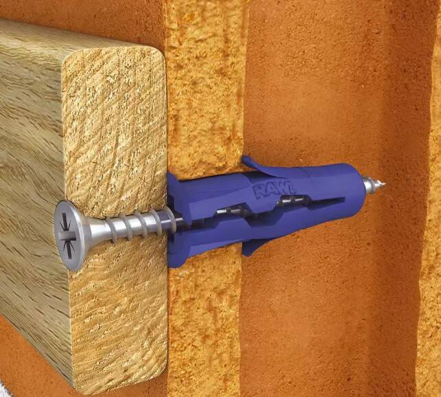 Uno Multi-Purpose Drywall Anchor 5/16-Inch with Screws #9 x 1 3/4-Inch 6 Uno Multi-Purpose Drywall Anchor 5/16-Inch with Screws #9 x 1 3/4-Inch