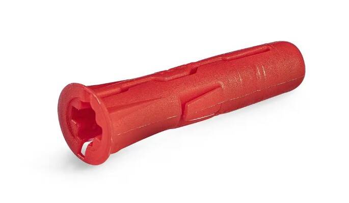 Uno Multi-Purpose Drywall Anchor Push-In Ribbed 1/4-Inch 96-Count