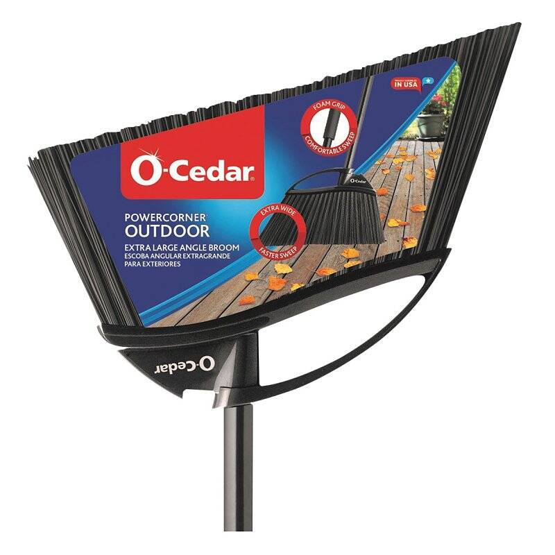 Extra-Large PowerCorner® Outdoor Angle Broom With Dust Pan
