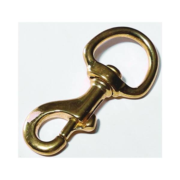 Polished Bronze Bolt Snap, 96-Pound Working Load