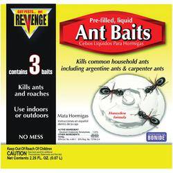 Revenge Pre-Filled, Liquid Ant Baits, 3-Pack