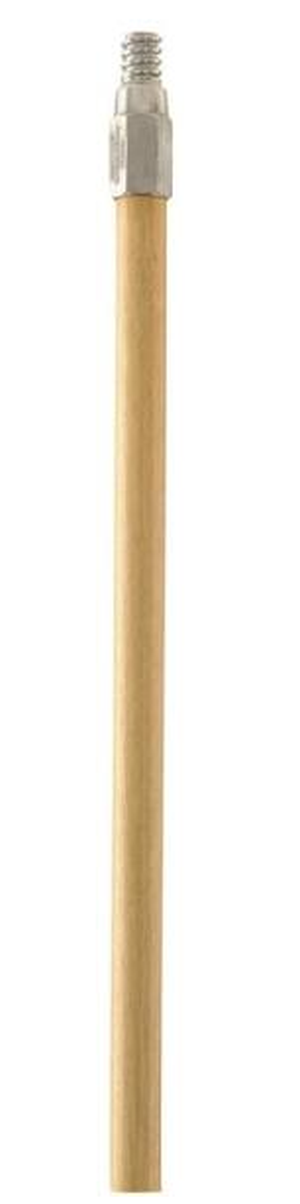 60 in Hardwood Broom Handle With Metal Ferrule
