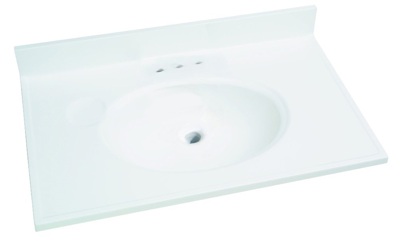 31-Inch x 19-Inch Solid White Marble Countertop Edge Vanity Top 2 31-Inch x 19-Inch Solid White Marble Countertop Edge Vanity Top