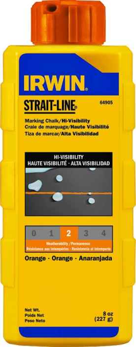8-Ounce Orange Powder Hi-Visibility Marking Chalk Refill