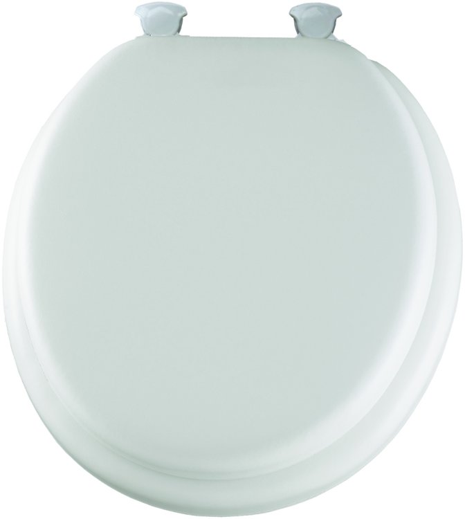 Round Cushioned Vinyl Soft Toilet Seat