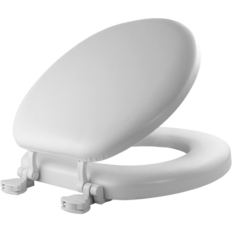 Round Cushioned Vinyl Soft Toilet Seat 2 Round Cushioned Vinyl Soft Toilet Seat