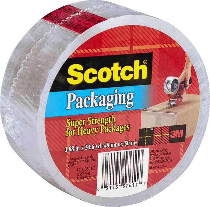 1.88-Inch X 54.6-Yard Heavy Duty Shipping Packaging Tape