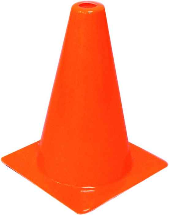 12-Inch Day-Glo Orange Vinyl Triangular Traffic Cone