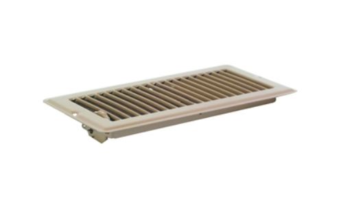 4 x 10-Inch Brown Steel Floor Register